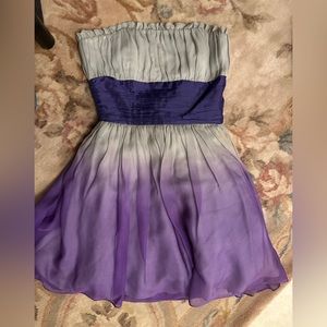 Betsey Johnson Mini purple/gray dress (size 4)